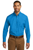 Port Authority® Long Sleeve Carefree Poplin Shirt. W100