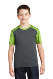 Sport-Tek® Youth CamoHex Colorblock Tee. YST371