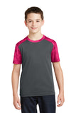 Sport-Tek® Youth CamoHex Colorblock Tee. YST371