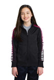 Sport-Tek® Youth Dot Sublimation Tricot Track Jacket. YST93