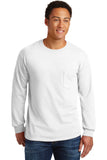 Gildan® - Ultra Cotton® 100% Cotton Long Sleeve T-Shirt with Pocket.  2410