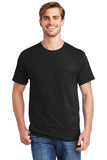 Hanes® - Tagless® 100%  Cotton T-Shirt with Pocket.  5590