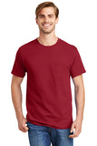 Hanes® - Tagless® 100%  Cotton T-Shirt with Pocket.  5590