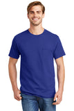 Hanes® - Tagless® 100%  Cotton T-Shirt with Pocket.  5590