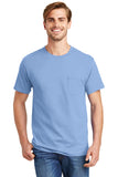 Hanes® - Tagless® 100%  Cotton T-Shirt with Pocket.  5590