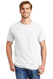 Hanes® - Tagless® 100%  Cotton T-Shirt with Pocket.  5590