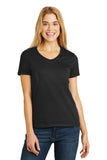 Hanes® Ladies Tagless® 100% Cotton V-Neck T-Shirt. 5780