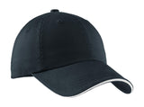 Port Authority® Sandwich Bill Cap with Striped Closure.  C830