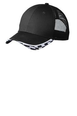 Port Authority® Checkered Racing Mesh Back Cap. C903