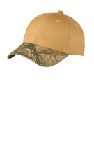 Port Authority® Twill Cap with Camouflage Brim. C931