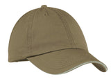 Port & Company® - Washed Twill Sandwich Bill Cap.  CP79