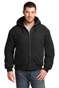 CornerStone® Washed Duck Cloth Insulated Hooded Work Jacket. CSJ41