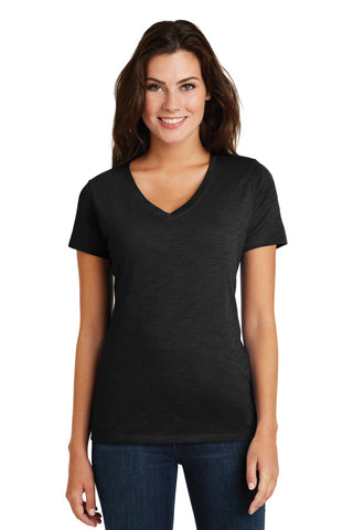 District Made® Ladies Super Slub™ V-Neck Tee. DM3501