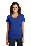 District Made® Ladies Super Slub™ V-Neck Tee. DM3501