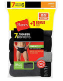 Hanes Men's Mid Rise Brief with Comfort Flex&reg; Waistband 7-Pack (Includes 1 Free Bonus Brief)