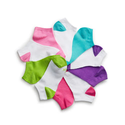 Hanes Girls' No-Show EZ Sort&reg; Socks Assorted 10-Pack
