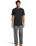 Hanes Men's Sleep Set with Woven Knit Pants