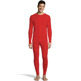 Hanes Men's Solid Waffle Knit Thermal Union Suit 3X-4X