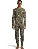 Hanes Men's Camo Waffle Knit Thermal Union Suit