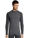 Hanes Men's Space Dye 4-Way Stretch Thermal Crewneck