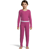 Hanes Girls' Solid Waffle Knit Thermal Set
