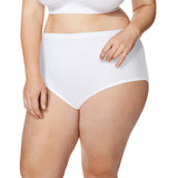 Just My Size Cool Comfort&#153; High-Waist Women's Cotton Brief Panties — 5-Pair Pack