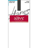 Hanes Alive Full Support Sheer Knee Highs 2-Pack