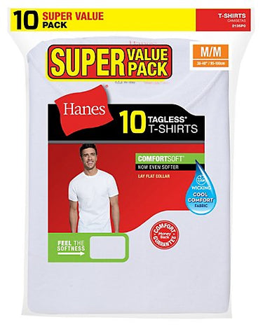 Hanes Men's Crew Super Value Pack P10