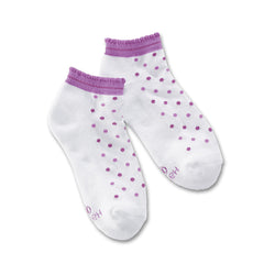Hanes Ultimate Girls' Scallop Low-Cut EZ Sort&reg; Socks 4-Pack