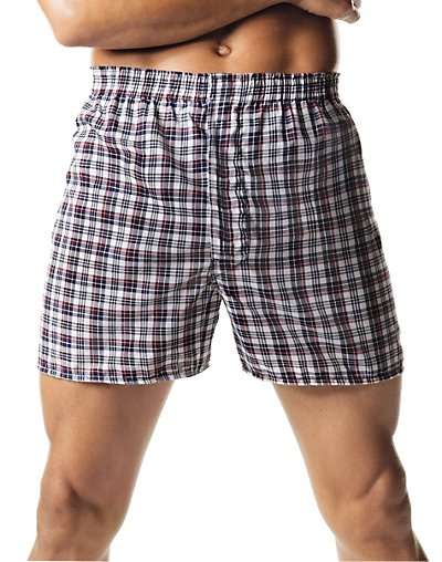 Hanes Men's Tartan Boxers with Comfort Flex&reg; Waistband 2-Pack