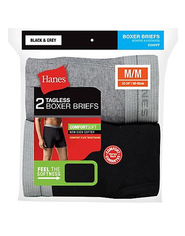 Men's Red Label Boxer Brief Blk/Grey P2