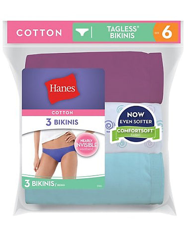 Hanes Women's Cotton Bikinis