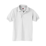 Hanes Kids' Cotton-Blend EcoSmart&reg; Jersey Polo