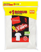 Hanes Boys' TAGLESS&reg; Crewneck Undershirt 6-Pack (Includes 1 Free Bonus Undershirt)