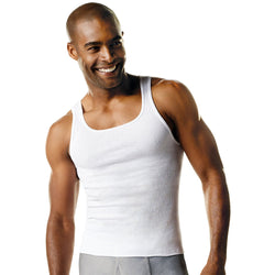 Hanes ComfortSoft&reg; TAGLESS&reg; Men's Big & Tall Ribbed Tank Undershirt 3-Pack