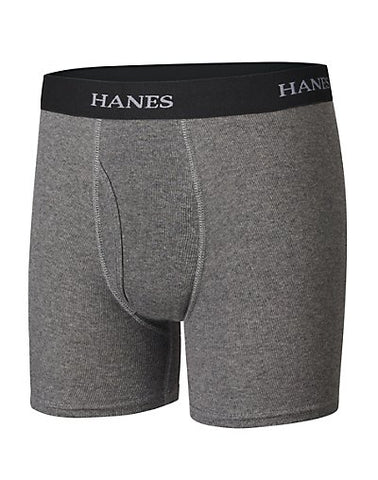 Boys' Hanes Ultimate Dyed Boxer Brief with Comfort Flex&reg; Waistband Assorted Black/Grey 4-Pack
