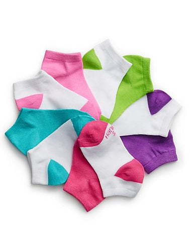 Hanes Girls' Low-Cut EZ Sort&reg; Socks Assorted 10-Pack