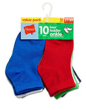 Hanes Boys' Toddler Ankle 10-Pack