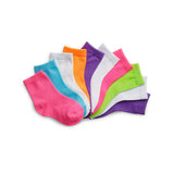 Hanes Girls' Toddler Ankle EZ Sort&reg; Socks Assorted 10-Pack