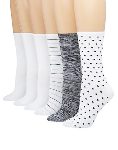 Hanes® ComfortBlend® Women's Crew Socks 6-Pack – Bell