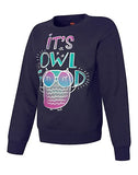 Hanes EcoSmart&reg; Girls' It's Owl Good Crewneck Sweatshirt