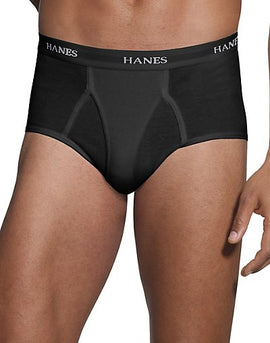 Hanes Men's FreshIQ™ ComfortBlend&reg; Black/Grey Briefs 2XL-4XL 4-Pack