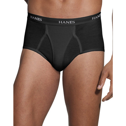 Hanes Men's FreshIQ™ ComfortBlend® Black/Grey Briefs 2XL-4XL 4
