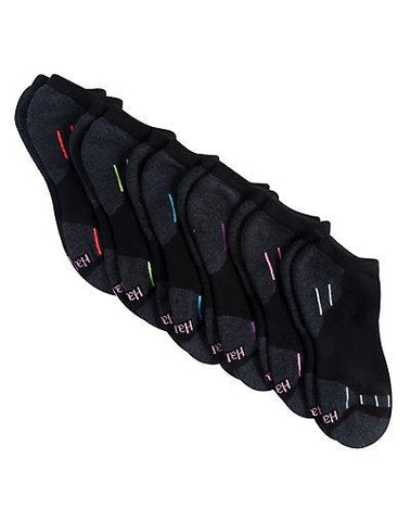 Hanes Sport™ Women's Cool Comfort™ No Show Socks Extended Size 6-Pack