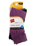 Hanes Women's Comfort Collection Cuff Socks 5-Pack