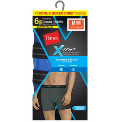 Hanes Men's Red Label X-Temp Boxer Brief Bonus Pk 5 + 1 Free