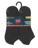 Hanes Men's FreshIQ&reg; X-Temp&reg; Active Cool&reg; Big and Tall No-Show Socks 12-Pack