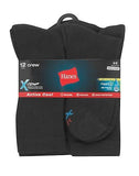 Hanes Men's FreshIQ&reg; X-Temp&reg; Active Cool&reg; Crew Socks 12-Pack