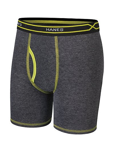 Hanes X-Temp&reg; Boys' Long Leg Boxer Brief with Comfort Flex&reg; Waistband 4-Pack