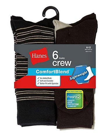 Hanes Men's Comfortblend Lightweight Casual Dress Socks P6